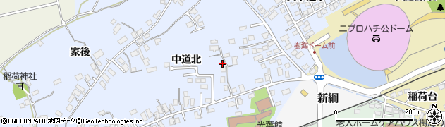 秋田県大館市下代野中道北32周辺の地図