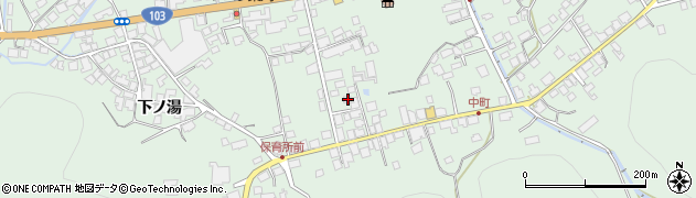 秋田県鹿角市十和田大湯大湯5周辺の地図