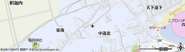秋田県大館市下代野中道北13周辺の地図