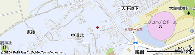 秋田県大館市下代野中道北18周辺の地図