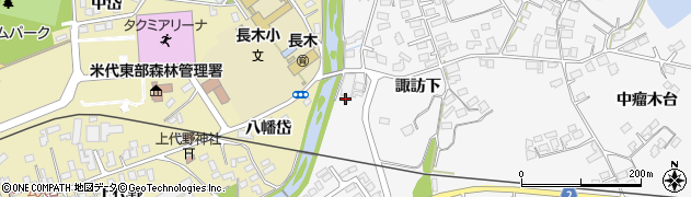 秋田県大館市大茂内諏訪下45周辺の地図