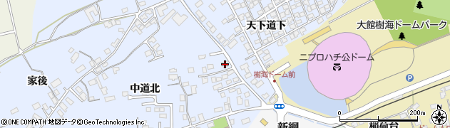 秋田県大館市下代野中道北20周辺の地図