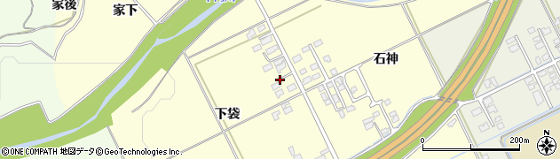 秋田県大館市松木石神下周辺の地図