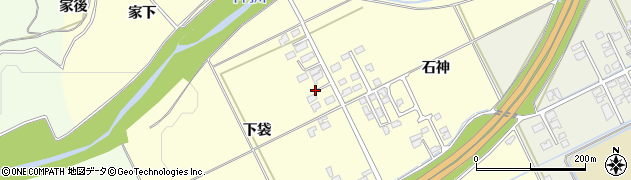 秋田県大館市松木（石神下）周辺の地図