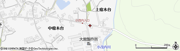 秋田県大館市大茂内上瘤木台85周辺の地図