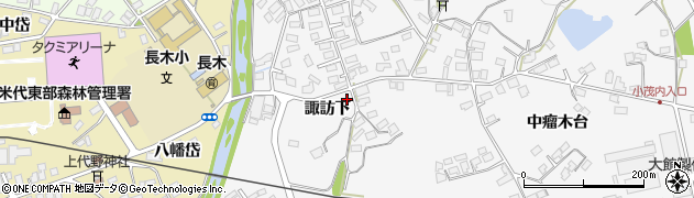 秋田県大館市大茂内諏訪下151周辺の地図