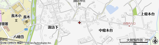 秋田県大館市大茂内諏訪下167周辺の地図