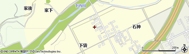 秋田県大館市松木（石神下袋）周辺の地図