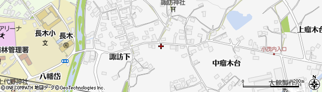秋田県大館市大茂内諏訪下165周辺の地図