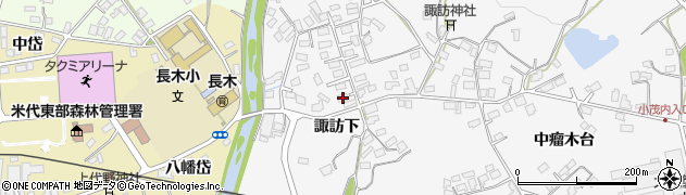 秋田県大館市大茂内諏訪下148周辺の地図