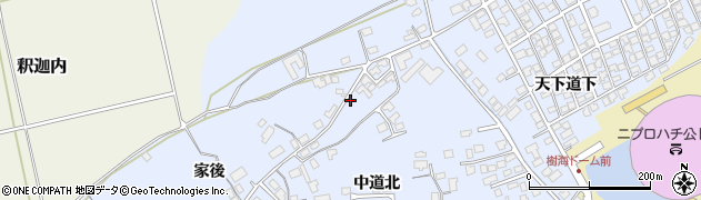 秋田県大館市下代野中道北71周辺の地図