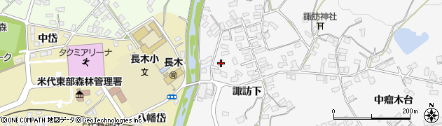 秋田県大館市大茂内諏訪下114周辺の地図
