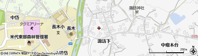 秋田県大館市大茂内諏訪下111周辺の地図