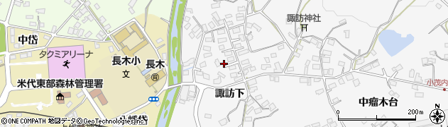 秋田県大館市大茂内諏訪下142周辺の地図