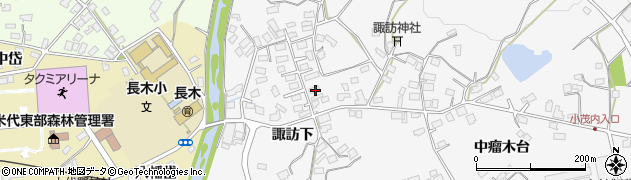秋田県大館市大茂内諏訪下146周辺の地図