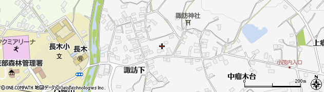 秋田県大館市大茂内諏訪下191周辺の地図