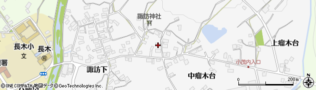 秋田県大館市大茂内諏訪下177周辺の地図