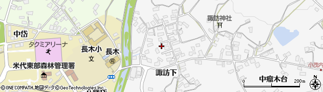 秋田県大館市大茂内諏訪下141周辺の地図