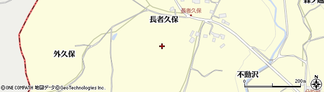 秋田県鹿角市十和田山根（長者久保）周辺の地図