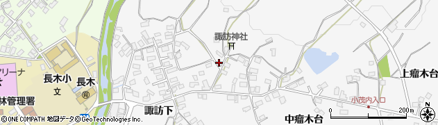 秋田県大館市大茂内諏訪下185周辺の地図