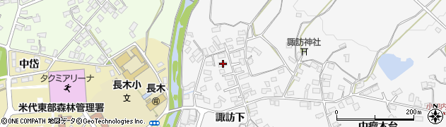 秋田県大館市大茂内諏訪下136周辺の地図