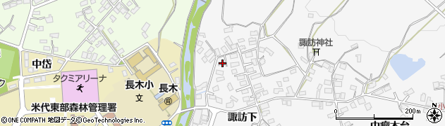 秋田県大館市大茂内諏訪下120周辺の地図