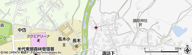 秋田県大館市大茂内諏訪下28周辺の地図