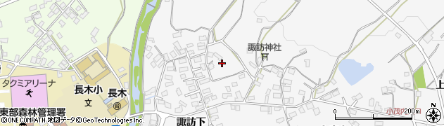 秋田県大館市大茂内諏訪下192周辺の地図
