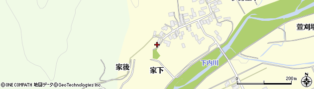 秋田県大館市松木家下61周辺の地図