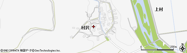 秋田県小坂町（鹿角郡）大地（村沢）周辺の地図