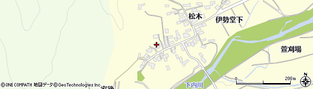 秋田県大館市松木周辺の地図