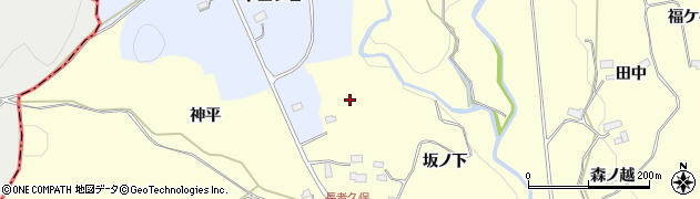 秋田県鹿角市十和田山根（坂ノ下）周辺の地図