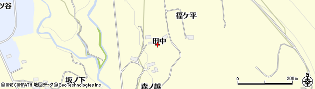 秋田県鹿角市十和田山根（田中）周辺の地図