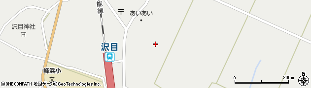 秋田県八峰町（山本郡）峰浜水沢（稲荷堂後）周辺の地図