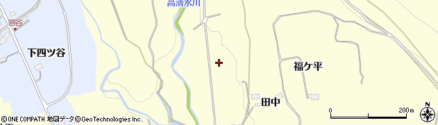 秋田県鹿角市十和田山根（下モ内ノ沢）周辺の地図