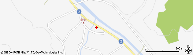 秋田県大館市雪沢下日影11周辺の地図