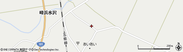 秋田県八峰町（山本郡）峰浜水沢周辺の地図