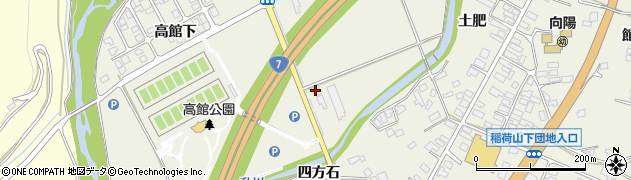 秋田県大館市釈迦内桜下周辺の地図