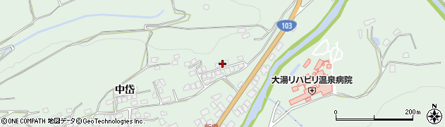 秋田県鹿角市十和田大湯中岱9周辺の地図
