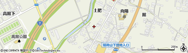 秋田県大館市釈迦内（土肥）周辺の地図