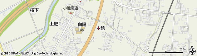 秋田県大館市釈迦内（館）周辺の地図