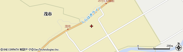 青森県田子町（三戸郡）茂市（佐内田）周辺の地図