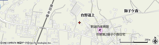 秋田県大館市釈迦内（台野道上）周辺の地図