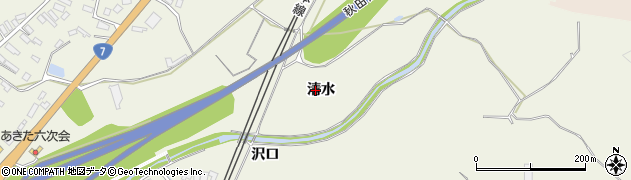 秋田県大館市釈迦内（清水）周辺の地図