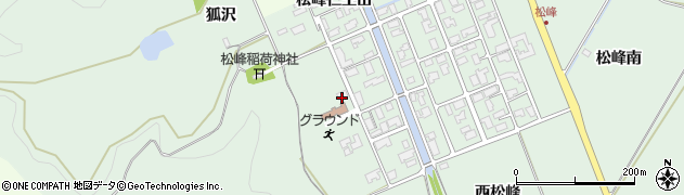 秋田県大館市松峰松峰仁王田周辺の地図