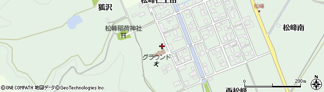 秋田県大館市松峰（松峰仁王田）周辺の地図