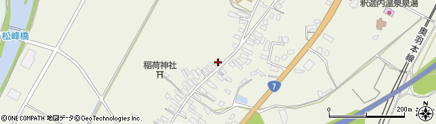 秋田県大館市釈迦内釈迦内136周辺の地図