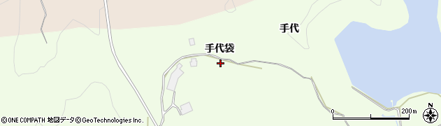 秋田県大館市芦田子（手代袋）周辺の地図