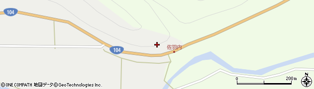 青森県田子町（三戸郡）石亀（佐羽内）周辺の地図