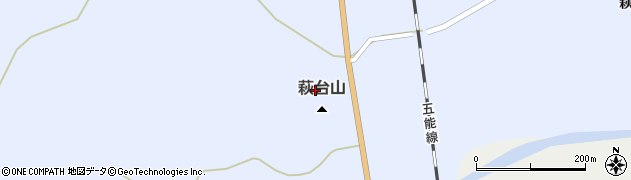 萩台山周辺の地図